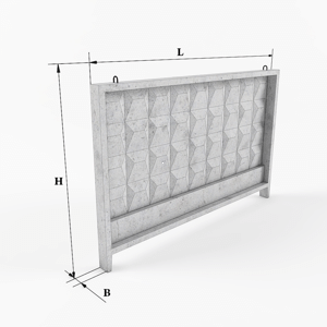 Плита забора 3ПБ40.20