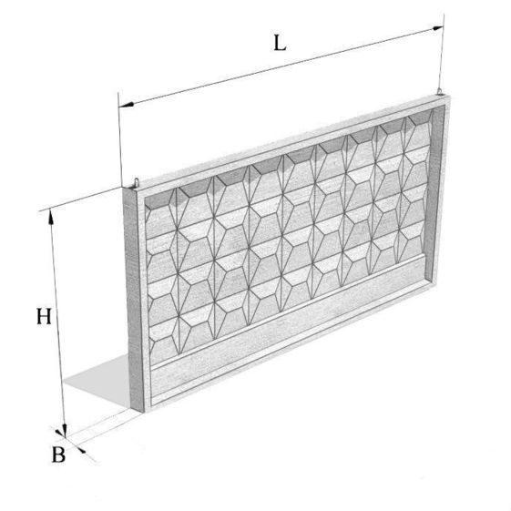 Плита забора ПО40.22.16-1
